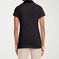 IZOD Womens Juniors Short Sleeve Polo Shirt
