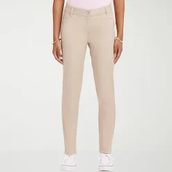 IZOD Womens Juniors Skinny Mid Rise Flat Front Pant