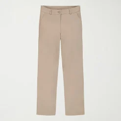 IZOD Womens Juniors Wide Leg Mid Rise Flat Front Pant