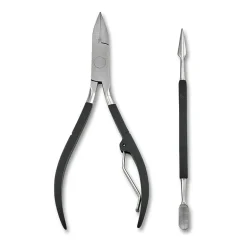 Japonesque Toenail Clipper & Cuticle Pusher Soft Touch Manicure Kit