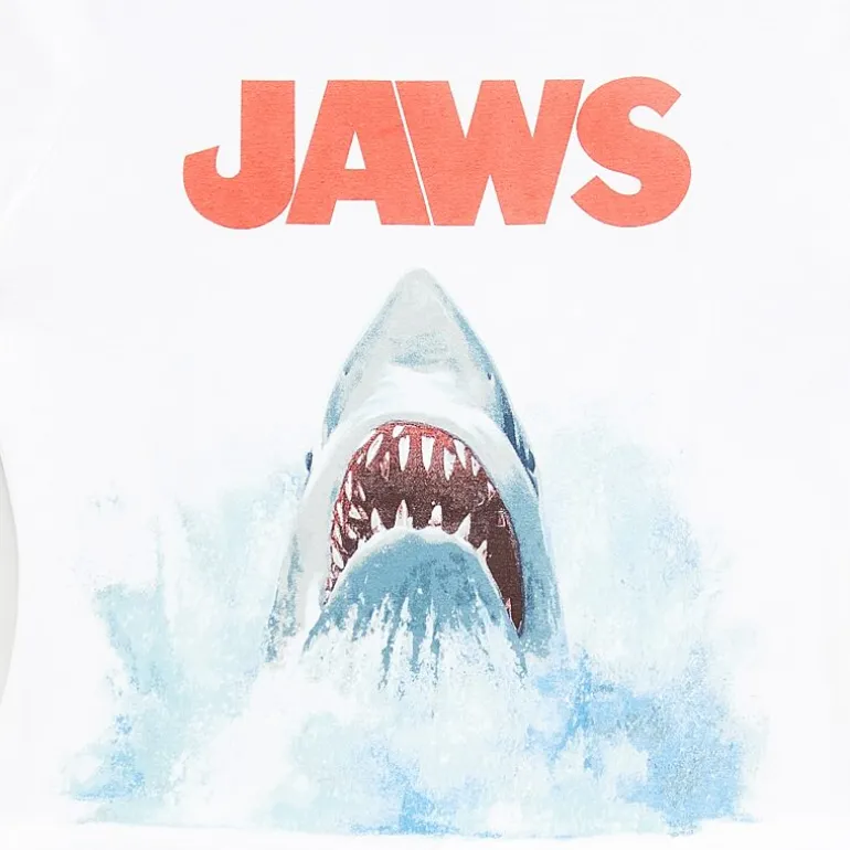 Jaws Baby Tee Womens Juniors Crew Neck Short Sleeve Fitted Graphic T-Shirt