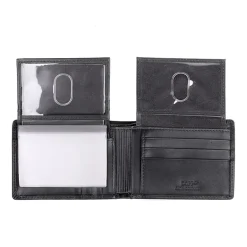 J. Buxton Dopp Double Id Billfold Mens Rfid Blocking Bifold Wallet