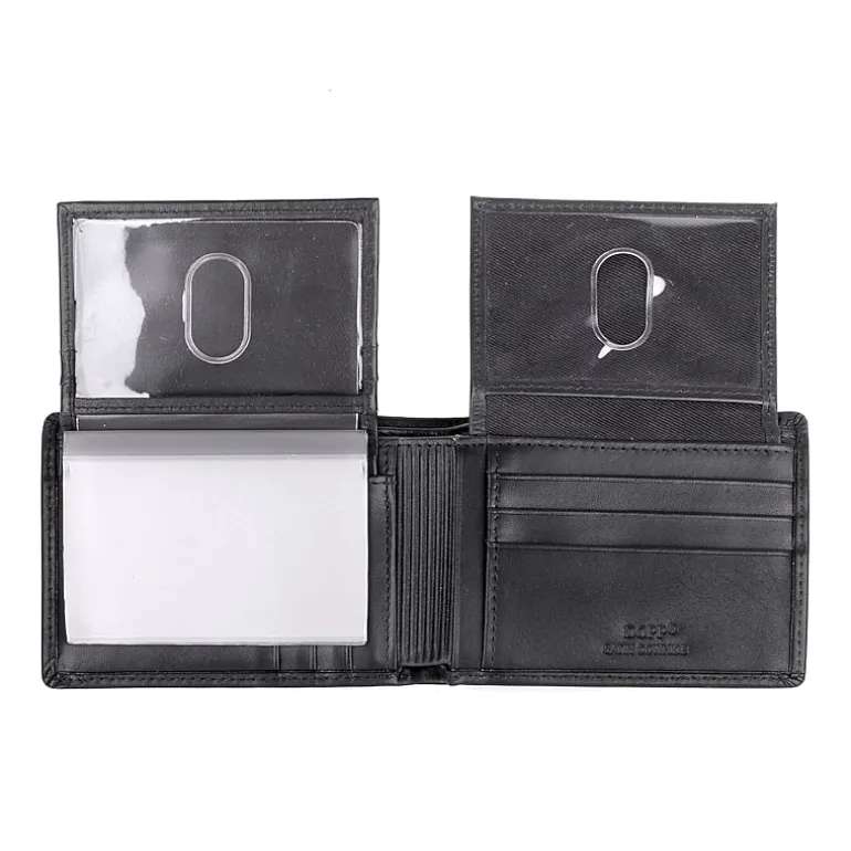 J. Buxton Dopp Double Id Billfold Mens Rfid Blocking Bifold Wallet