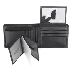 J. Buxton Dopp Double Id Billfold Mens Rfid Blocking Bifold Wallet