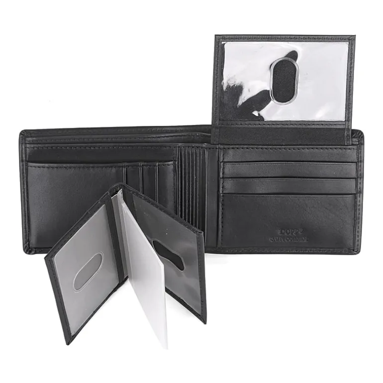 J. Buxton Dopp Double Id Billfold Mens Rfid Blocking Bifold Wallet