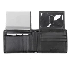 J. Buxton Dopp Double Id Billfold Mens Rfid Blocking Bifold Wallet