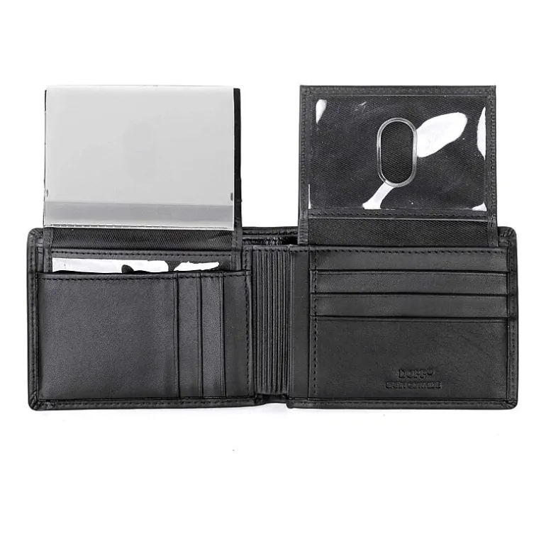 J. Buxton Dopp Double Id Billfold Mens Rfid Blocking Bifold Wallet