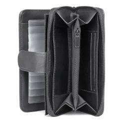 J. Buxton Womens Rfid Blocking Checkbook Wallet