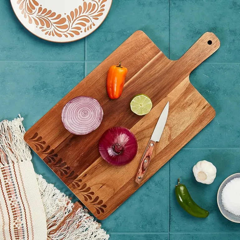 Jenny Martinez 10 inch Rectangle Wood Serve Board