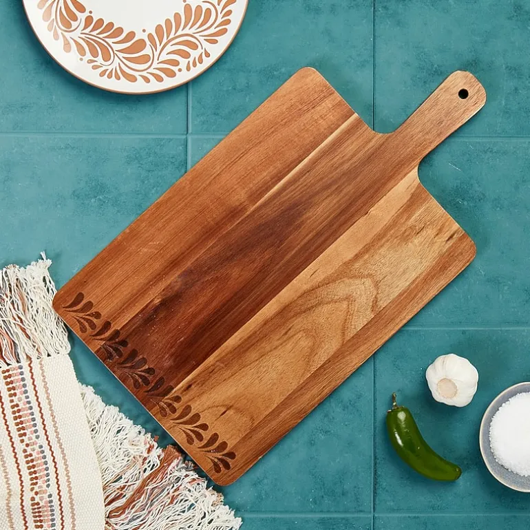 Jenny Martinez 10 inch Rectangle Wood Serve Board