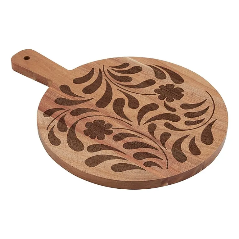 Jenny Martinez 10 inch Round Wood Serve Board