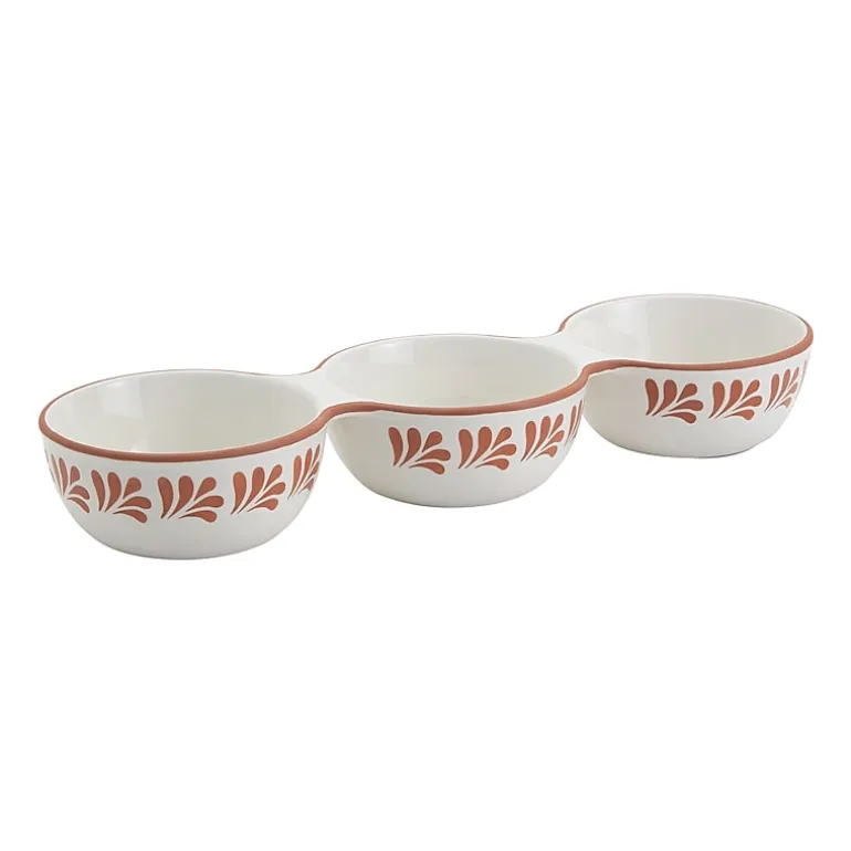 Jenny Martinez 3-Section Stoneware Serving Bowl