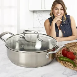 Jenny Martinez Stainless Steel 3.5-qt. Saute Pan