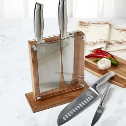 Jenny Martinez Stainless Steel 5-pc. Knife Block Set