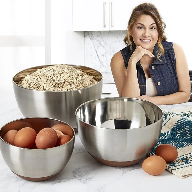 Jenny Martinez Stainless Steel 3-pc. Mixing Bowl Set