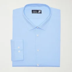 J. Ferrar Big And Tall Ultra Comfort Mens Regular Fit Stretch Fabric Wrinkle Free Long Sleeve Dress Shirt