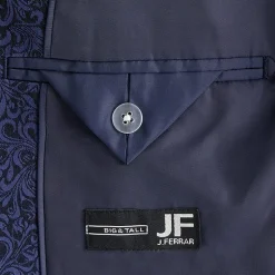 J. Ferrar Evening Edition Mens Big and Tall Stretch Fabric Regular Fit Tuxedo Jacket