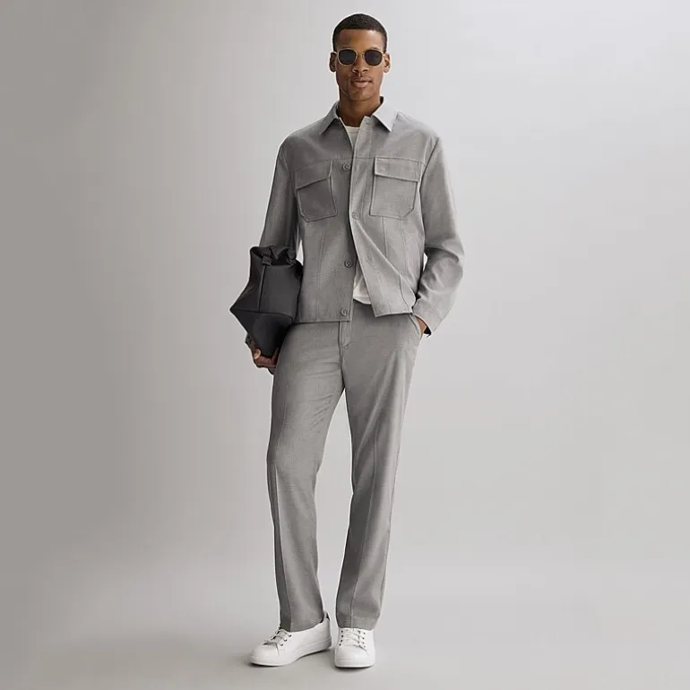 J. Ferrar Heather Twill Mens Shirt Jacket