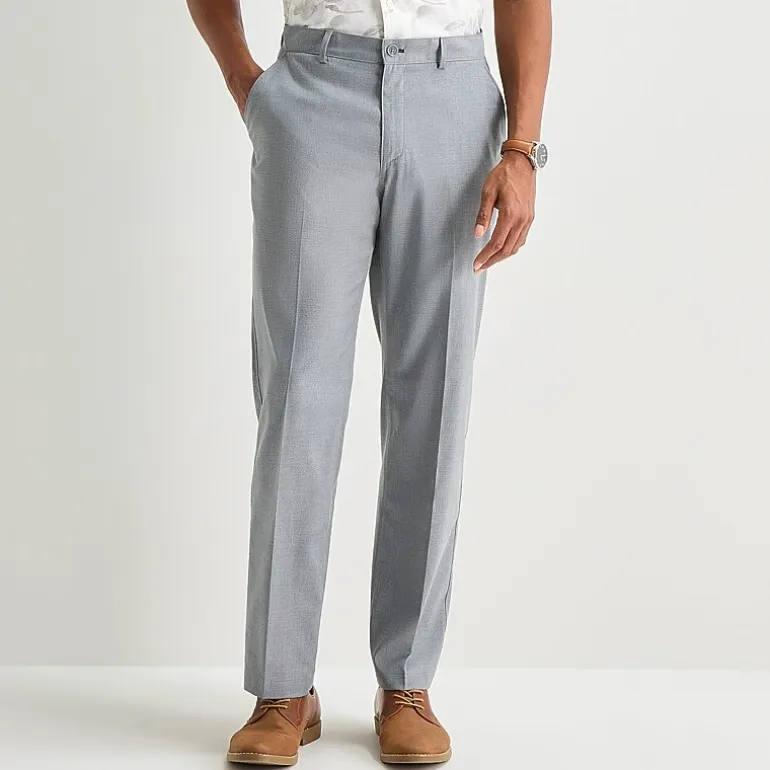 J. Ferrar Heather Twill Mens Straight Fit Flat Front Pant
