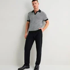J. Ferrar Johnny CollarN Mens Short Sleeve Polo Sweater