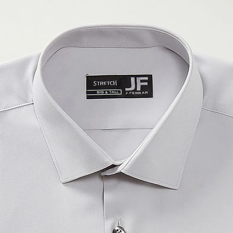 J. Ferrar Mens Big & Tall 360 Stretch Regular Fit Easy Care Stretch Fabric Long Sleeve Dress Shirt