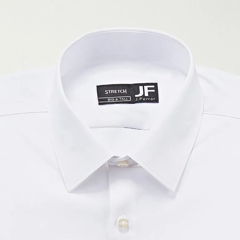 J. Ferrar Mens Big & Tall 360 Stretch Regular Fit Easy Care Stretch Fabric Long Sleeve Dress Shirt