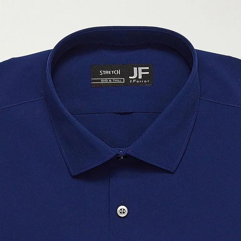 J. Ferrar Mens Big & Tall 360 Stretch Regular Fit Easy Care Stretch Fabric Long Sleeve Dress Shirt