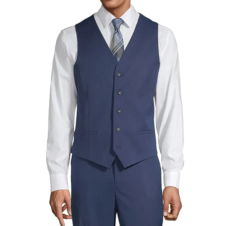 J. Ferrar Mens Classic Fit Big and Tall Suit Vest