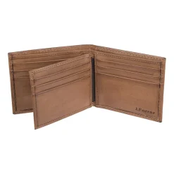 J. Ferrar Mens Extra Capacity Rfid Blocking Bifold Wallet