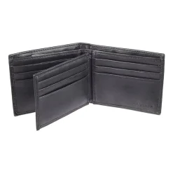 J. Ferrar Mens Extra Capacity Rfid Blocking Slim Fold Wallet