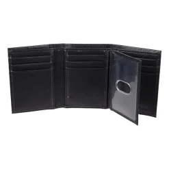 J. Ferrar Mens Extra Capacity Rfid Blocking Trifold Wallet