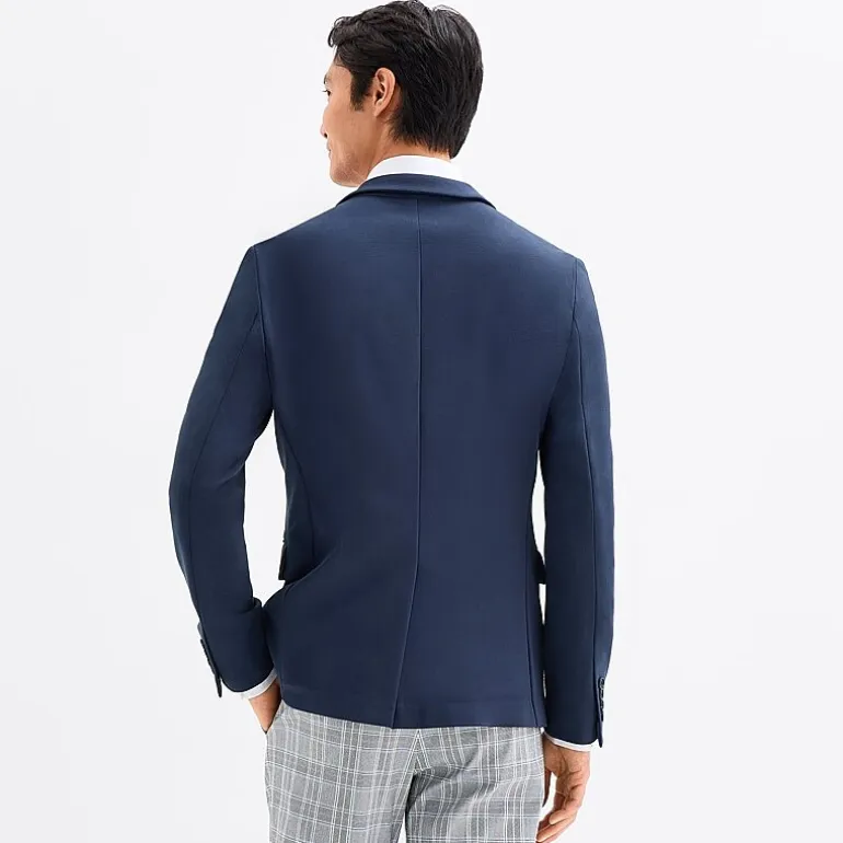 J. Ferrar Mens Knit Stretch Fabric Slim Fit Sport Coat