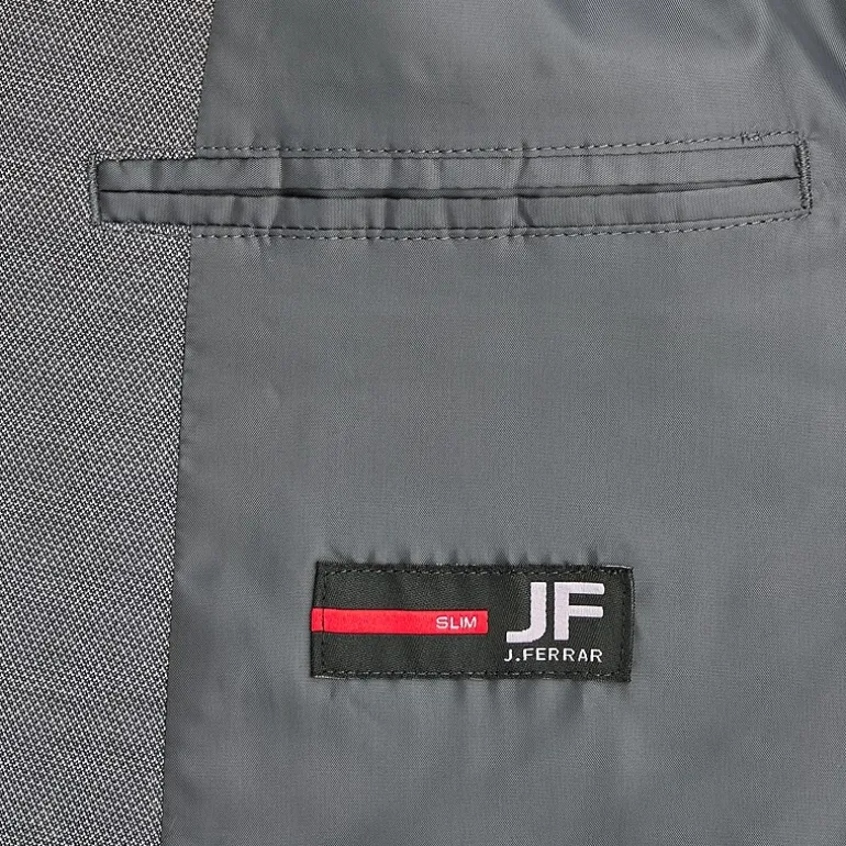 J. Ferrar Mens Knit Stretch Fabric Slim Fit Sport Coat