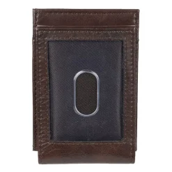 J. Ferrar Mens Magnetic Rfid Blocking Front Pocket Wallet