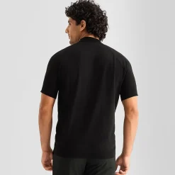 J. Ferrar Mens Mock Neck Short Sleeve Pullover Sweater