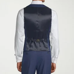 J. Ferrar Mens Slim Fit Suit Vest