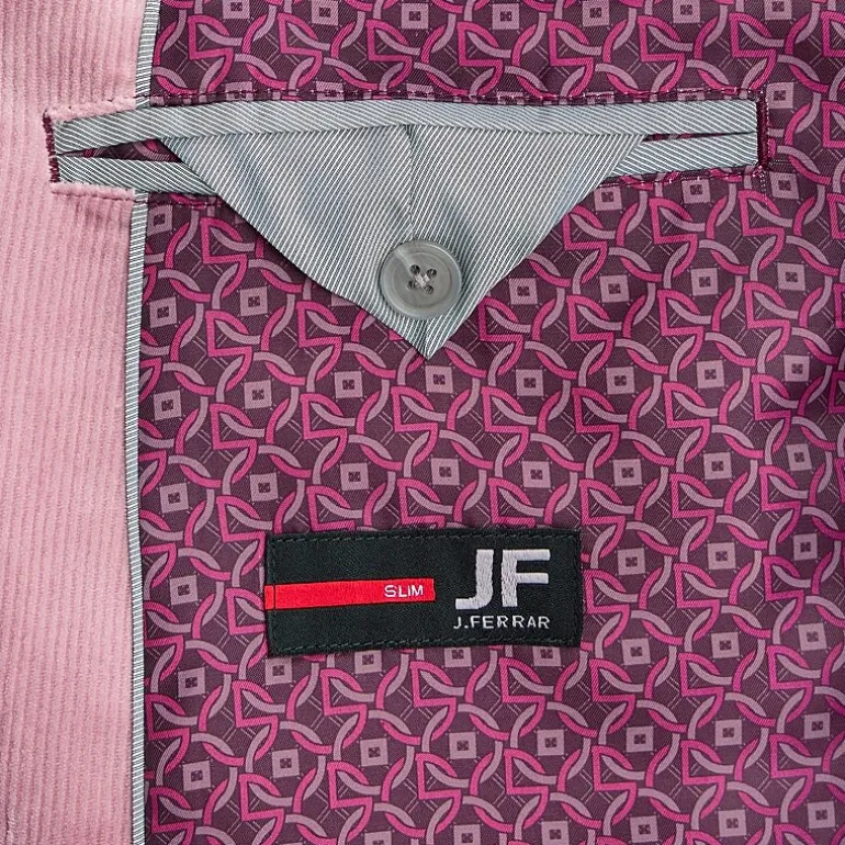 J. Ferrar Mens Slim Fit Velvet Sport Coat