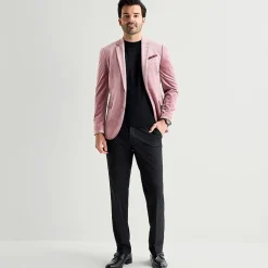 J. Ferrar Mens Slim Fit Velvet Sport Coat