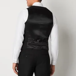 J. Ferrar Mens Stretch Fabric Slim Fit Suit Vest