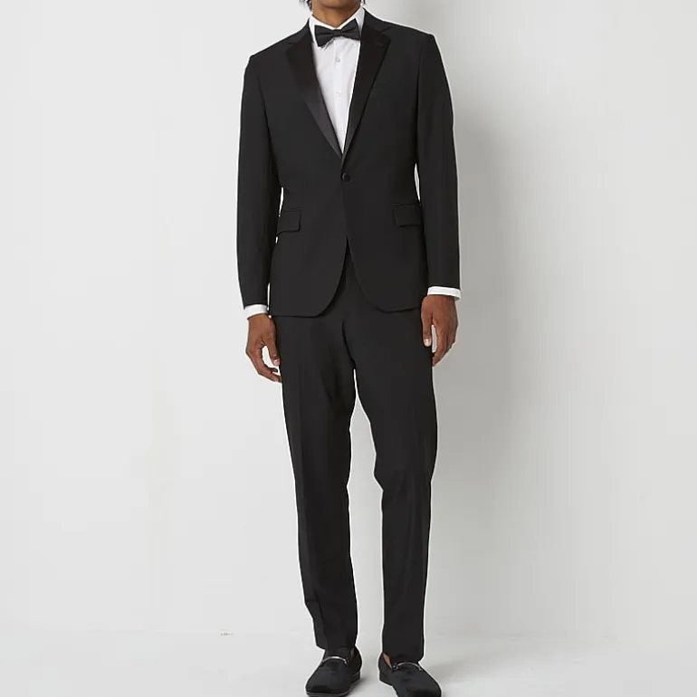 J. Ferrar Mens Ultra Comfort Tux Stretch Fabric Classic Fit Tuxedo Jacket