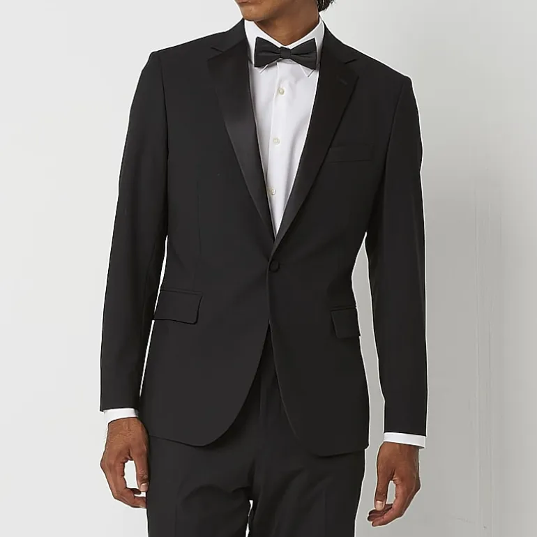 J. Ferrar Mens Ultra Comfort Tux Stretch Fabric Classic Fit Tuxedo Jacket