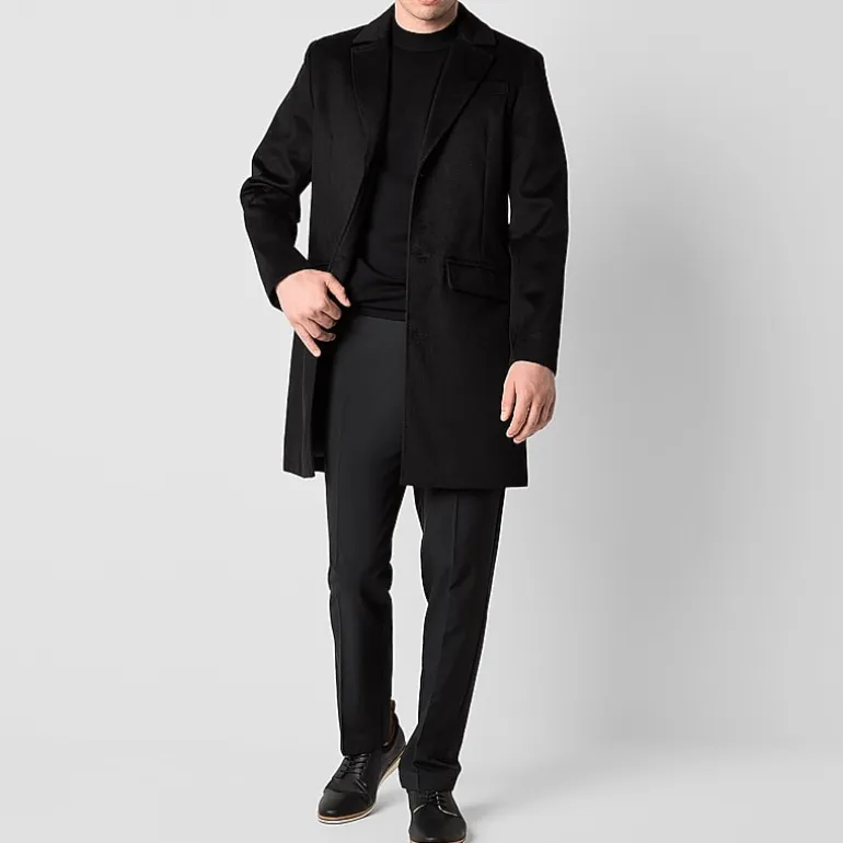 J. Ferrar Mens Water Resistant Midweight Topcoat Coat