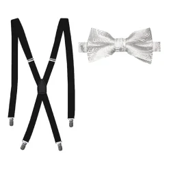 J. Ferrar Paisley Bow Tie Set