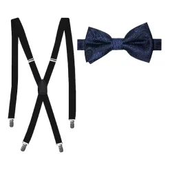 J. Ferrar Paisley Bow Tie Set