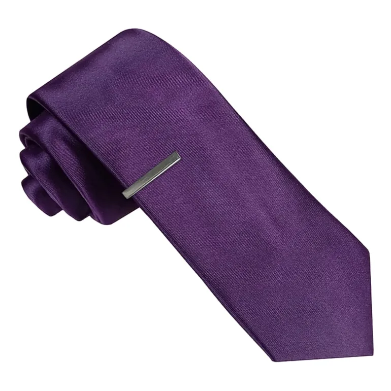 J. Ferrar Satin Solid Tie Set