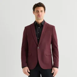 J. Ferrar 360 Stretch Knit Texture Mens Slim Fit Sport Coat