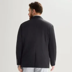 J. Ferrar 360 Stretch Knit Texture Mens Big and Tall Stretch Fabric Regular Fit Sport Coat