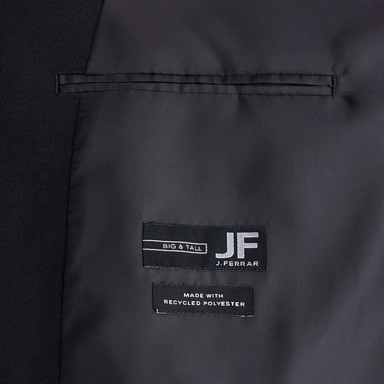 J. Ferrar 360 Stretch Knit Texture Mens Big and Tall Stretch Fabric Regular Fit Sport Coat