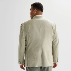J. Ferrar 360 Stretch Knit Texture Mens Big and Tall Stretch Fabric Regular Fit Sport Coat