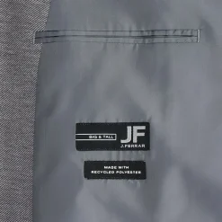 J. Ferrar 360 Stretch Knit Texture Mens Big and Tall Stretch Fabric Regular Fit Sport Coat